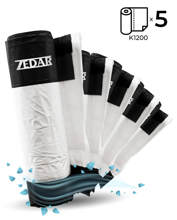 5 Rollen kattenbakzakken voor Zedar K1200 (set voor 3 maanden)