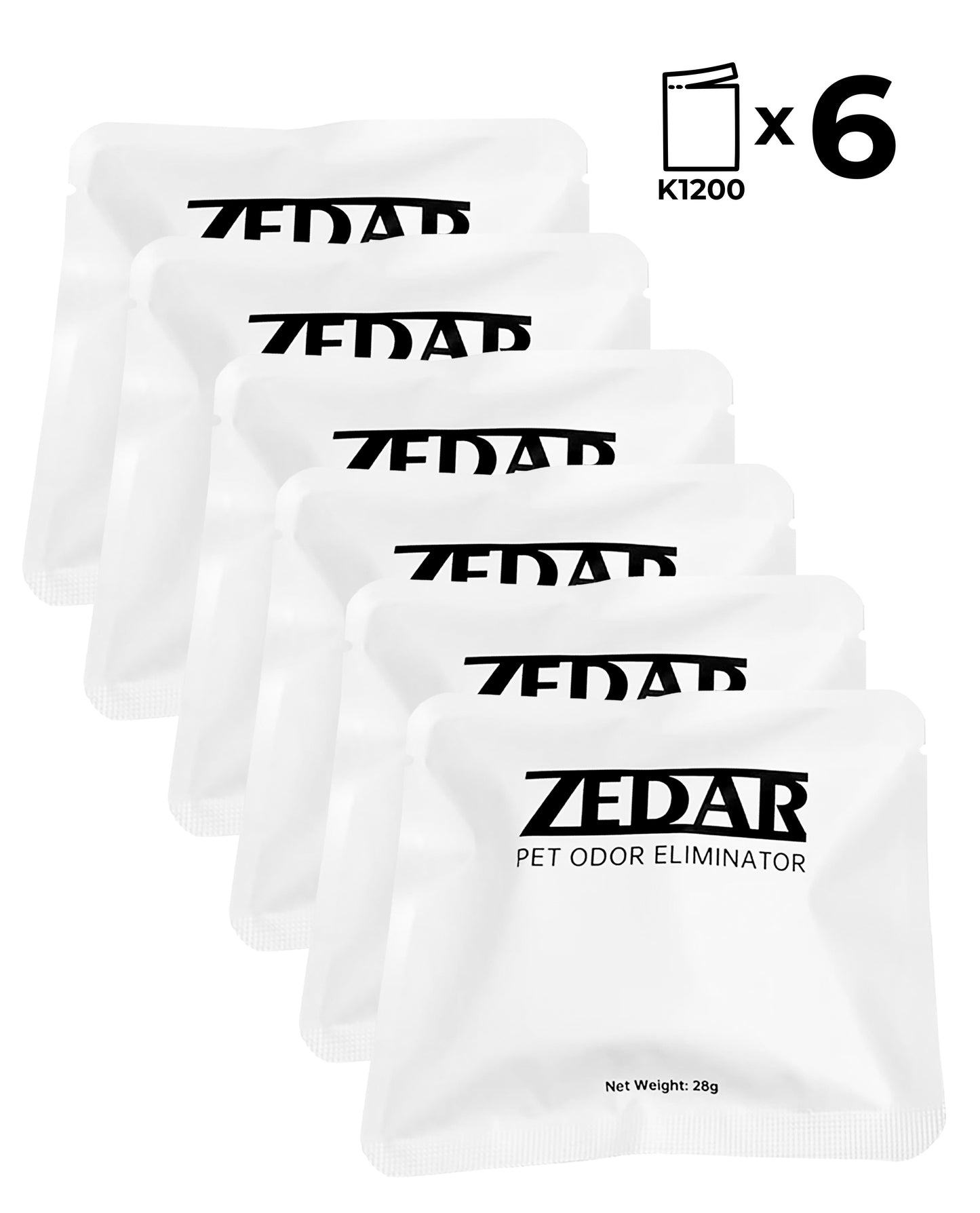 6 Geurpods voor Zedar K1200 (set voor 3 maanden)