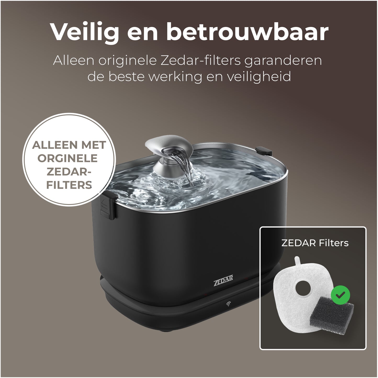 Zedar WF600 Filter - 8 Stück - Filterset für Trinkbrunnen