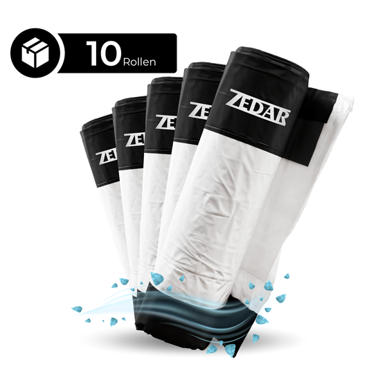10 Rollen Katzenstreubeutel für Zedar K1200 (Set für 6 Monate)