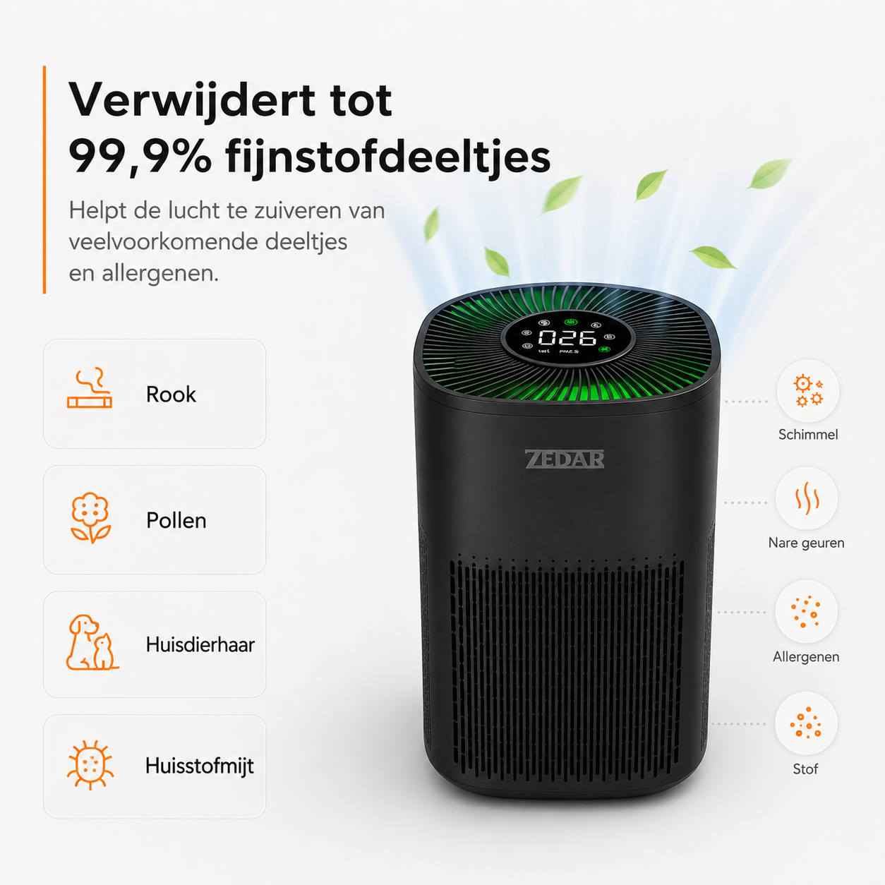 L600 Luchtreiniger met APP