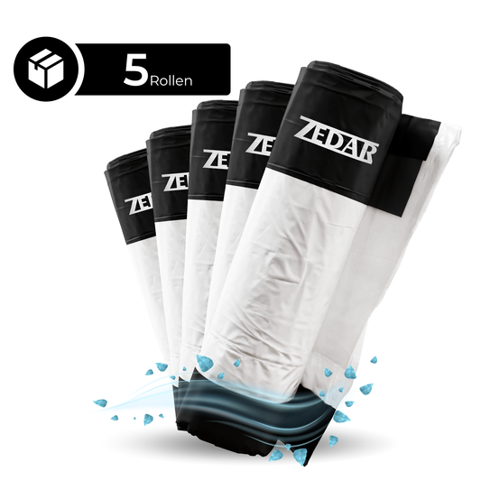 5 Rollen Katzenstreubeutel für Zedar K1200 (Set für 3 Monate)
