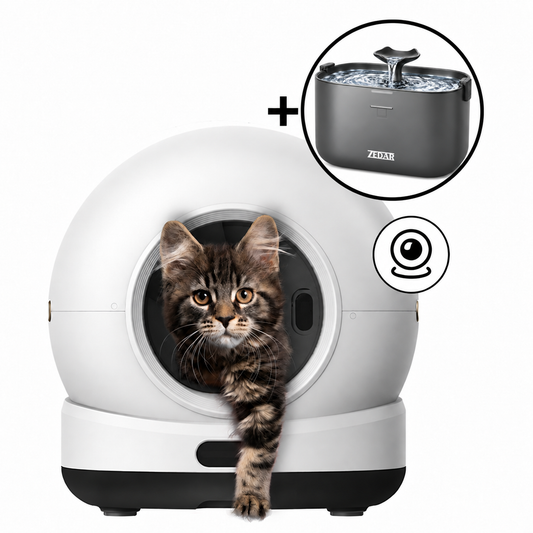 K1200 PRO+ Automatische kattenbak met camera + PRO Service + Gratis WF300 t.w.v. €49,-